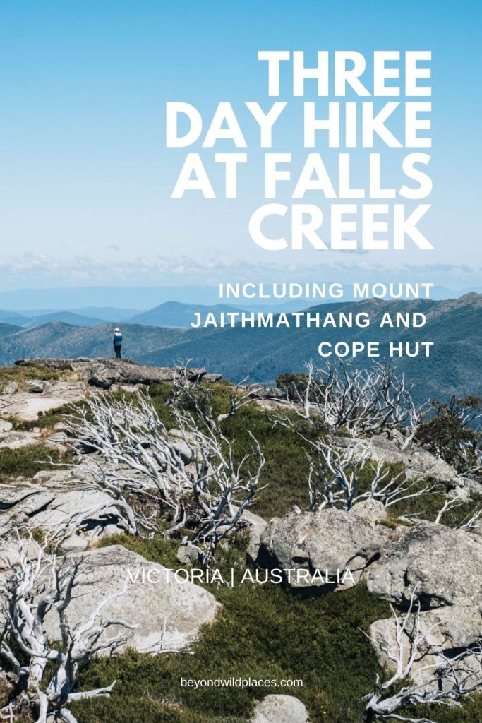 Caminata de tres días en el pin de falls creek