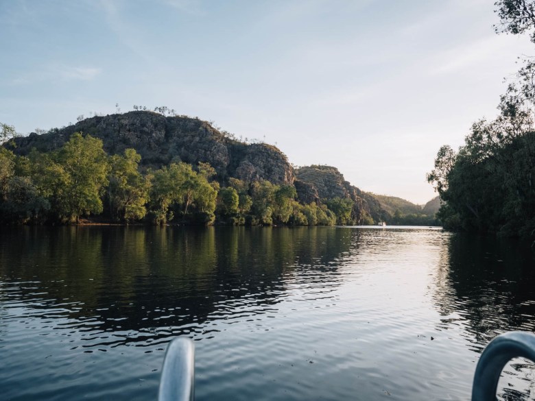 Cruzando Katherine Gorge en ferry