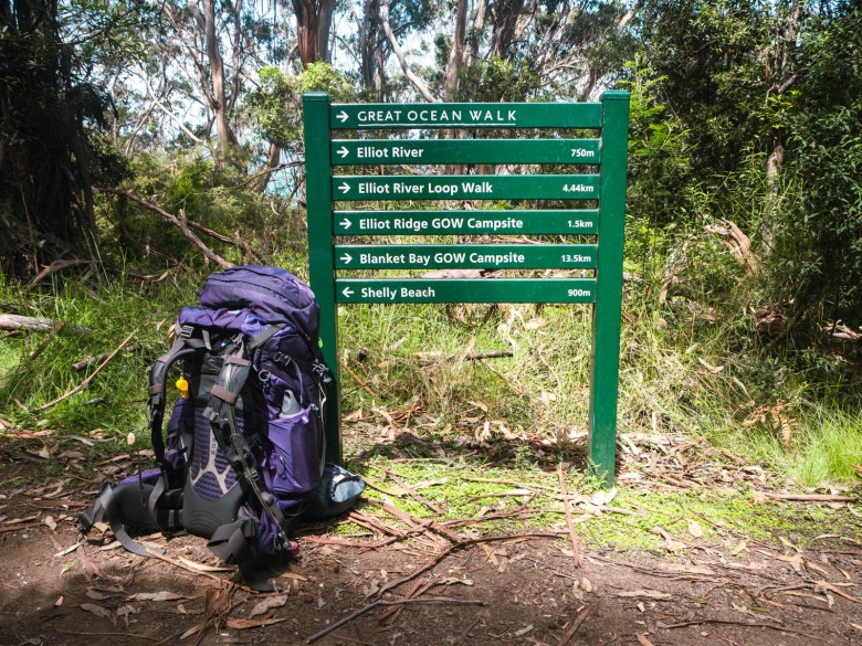 Inicio del sendero del río Elliot