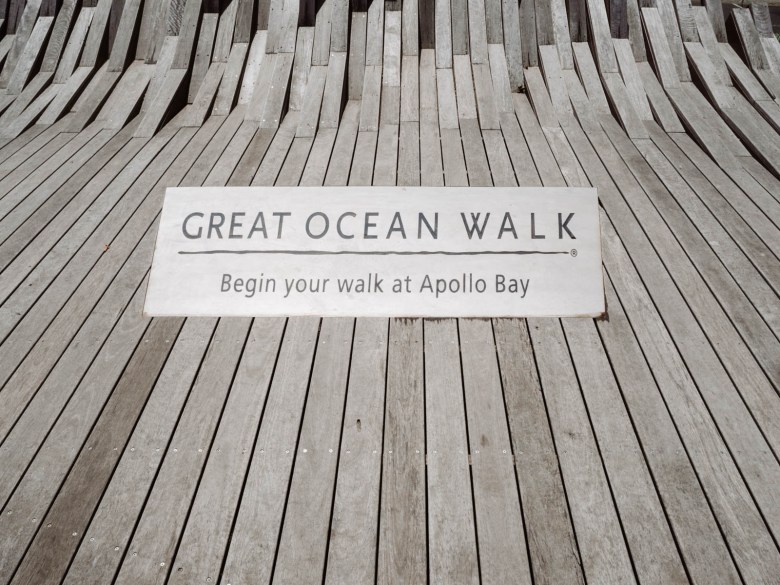 Signo de Great Ocean Walk en Apollo Bay