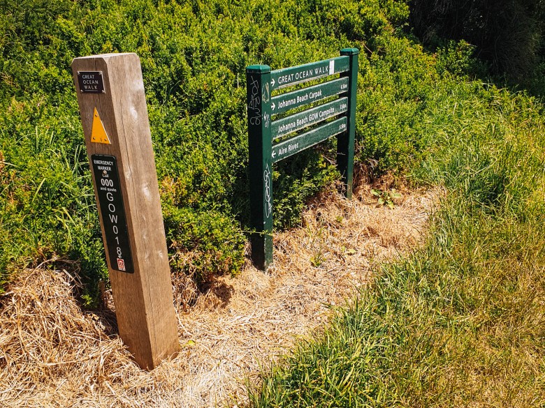 Señales de Great Ocean Walk