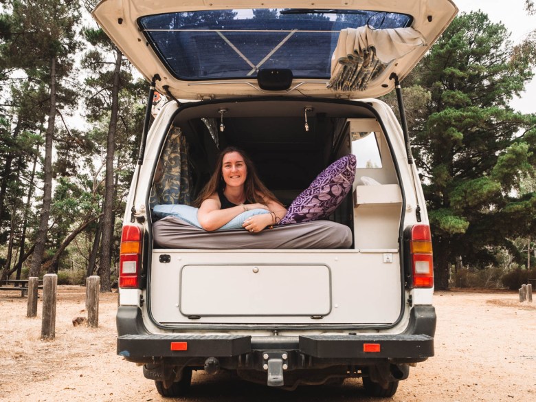 Furgoneta de camping en los Montes Grampianos