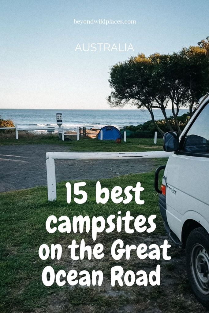 Pin de los campings Great Ocean Road