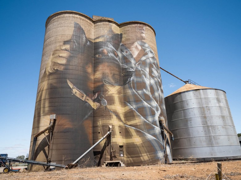 Arte del silo de Nullawil