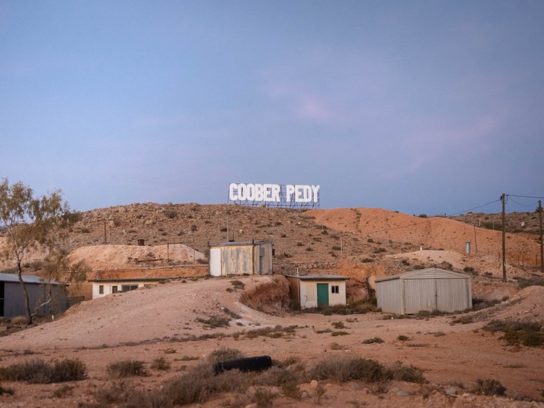 Cartel de Hollywood de Coober Pedy