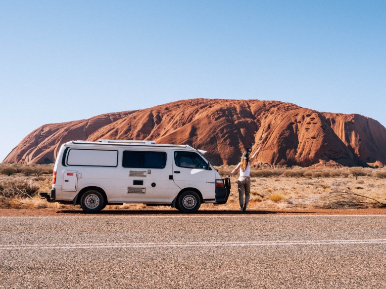 En el camino a Uluru