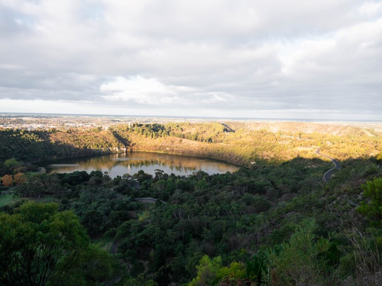 Vista del monte Gambier