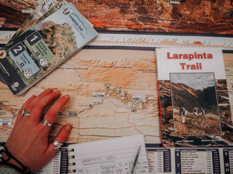 Planificación del sendero Larapinta