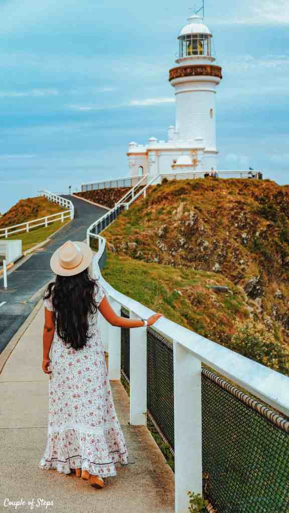 Atrapando los primeros rayos de sol en el faro de Cape Byron