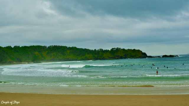 La tranquila y hermosa playa Diggers, Coffs Harbour