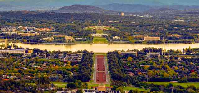 Impresionante paisaje desde Mount Ainslie, Canberra