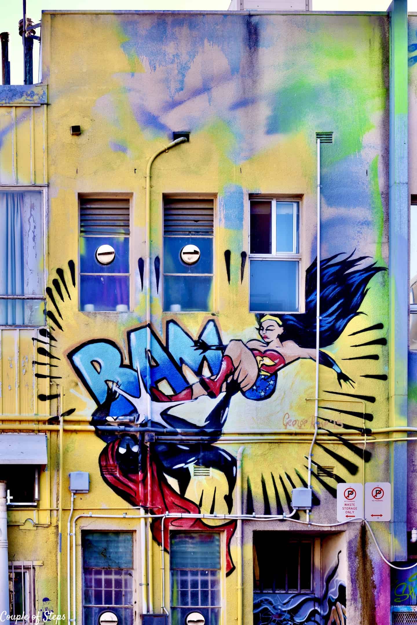 Arte callejero de Tocumwal Lane, Canberra